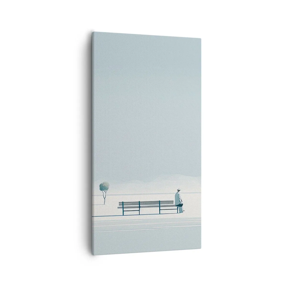 Impression sur toile - Image sur toile - Oui, j'attends. - 55x100 cm