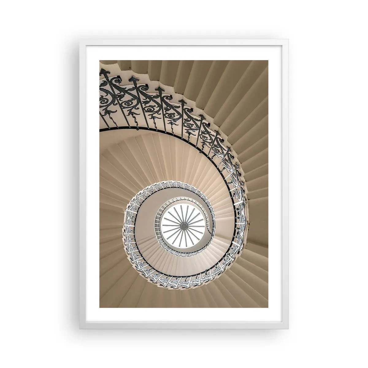 Affiche dans un cadre blanc - Poster - À l'intérieur de la coquille - 50x70 cm