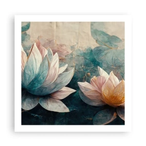 Affiche - Poster - Les étoiles du lac - 60x60 cm