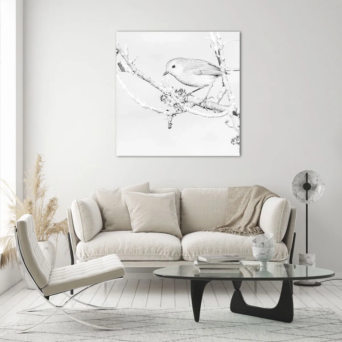 Impression sur verre - Image sur verre - Matin d'hiver - 30x30 cm