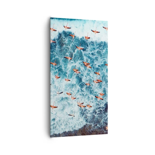 Impression sur toile - Image sur toile - Défilé du bord de mer - 65x120 cm