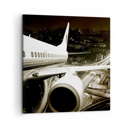 Impression sur toile - Image sur toile - Vole dans la nuit - 50x50 cm