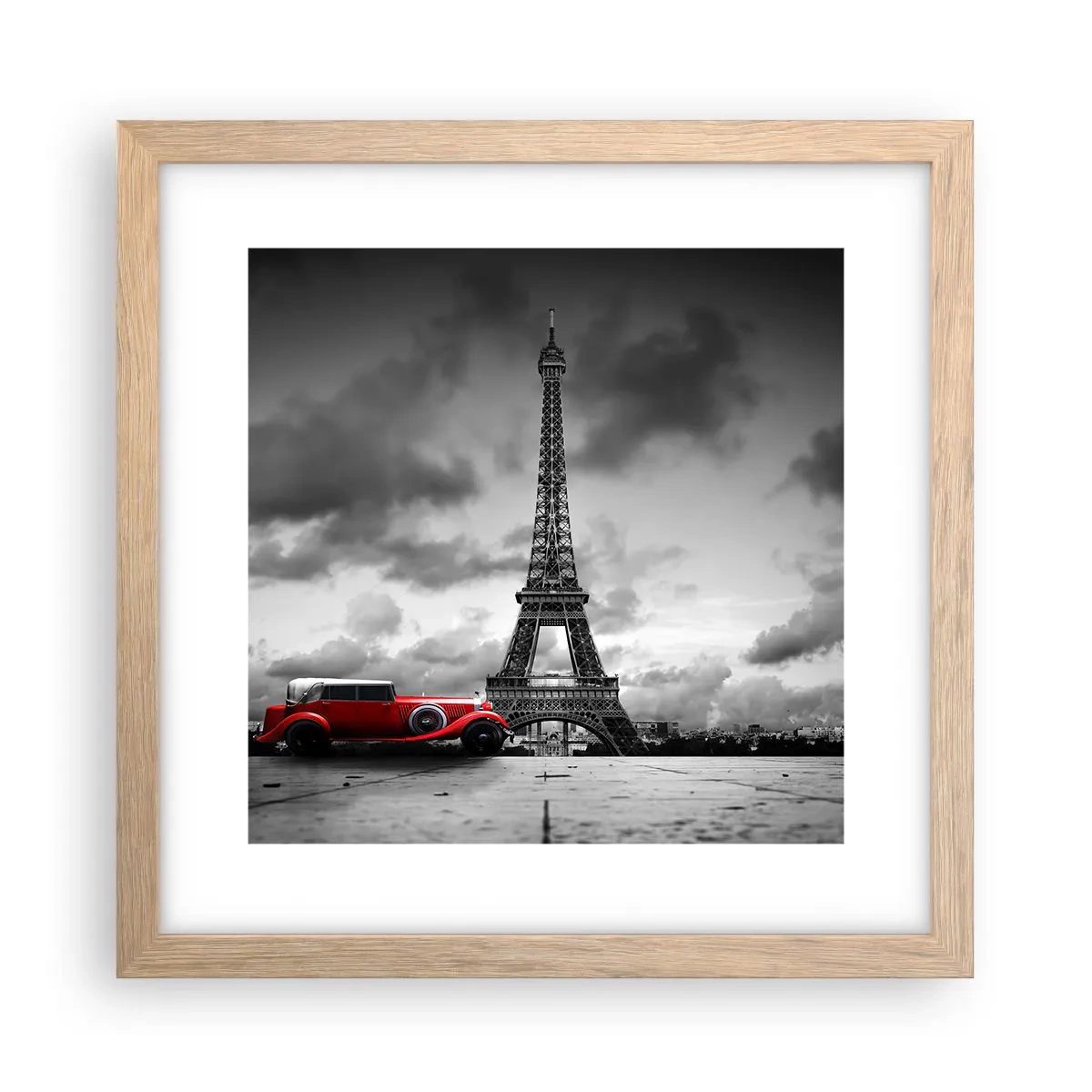 Affiche dans un chêne clair - Poster - Il n'y a pas si longtemps à Paris - 30x30 cm