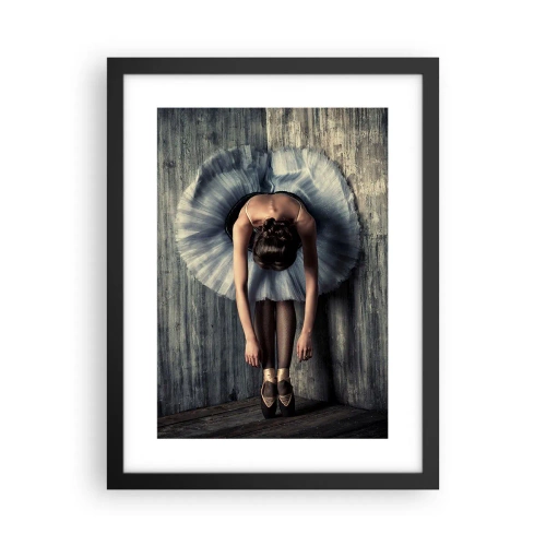 Affiche dans un cadre noir - Poster - Quand la musique s'arrête - 30x40 cm