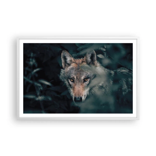 Affiche dans un cadre blanc - Poster - Chasseur - 91x61 cm