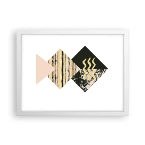 Affiche dans un cadre blanc - Poster - Pas si simple - 40x30 cm