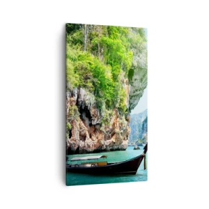 Impression sur toile - Image sur toile - Une invitation à un voyage exotique - 45x80 cm