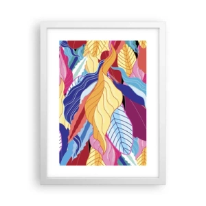 Affiche dans un cadre blanc - Poster - Un désordre coloré - 30x40 cm