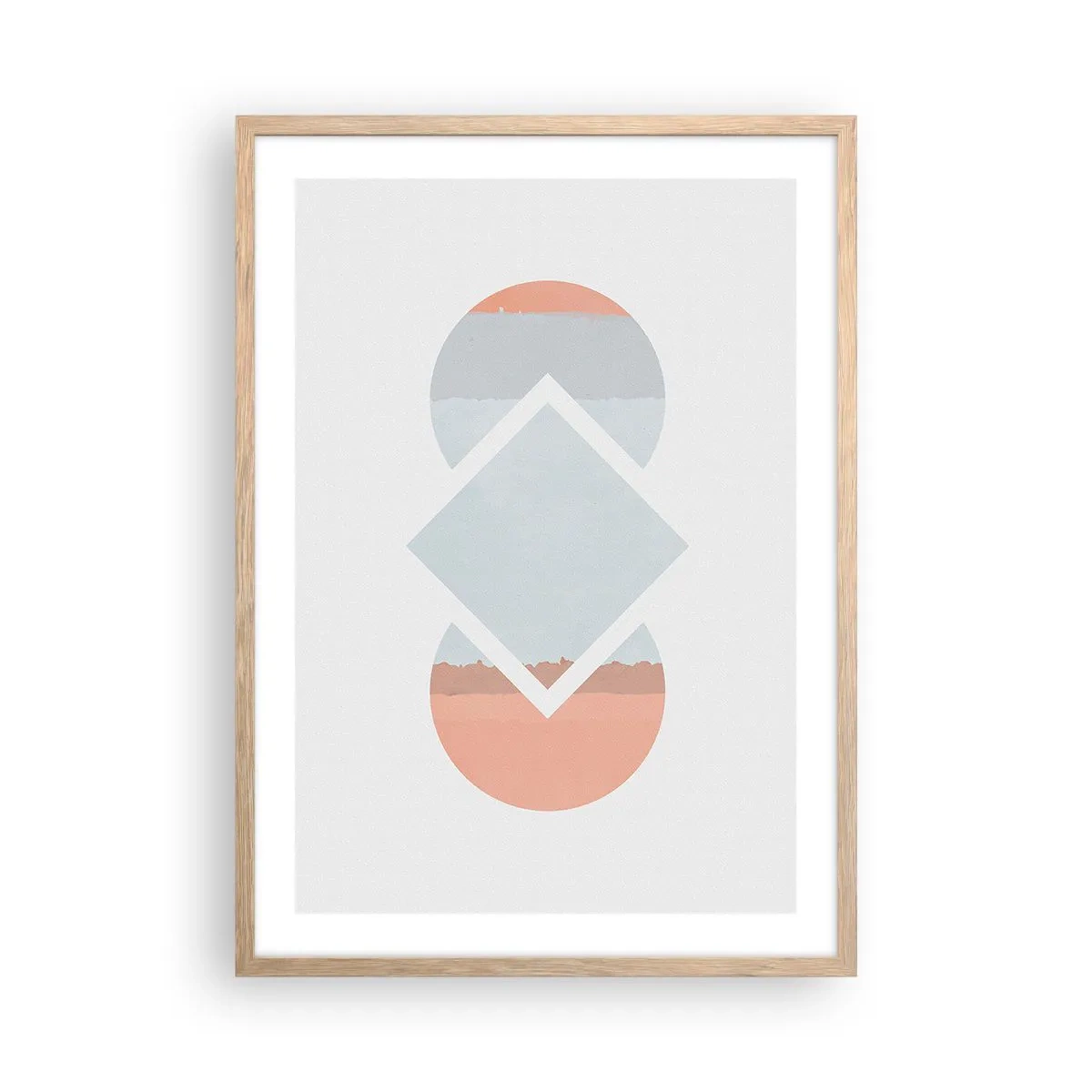 Affiche dans un chêne clair - Poster - La situation est clair - 50x70 cm