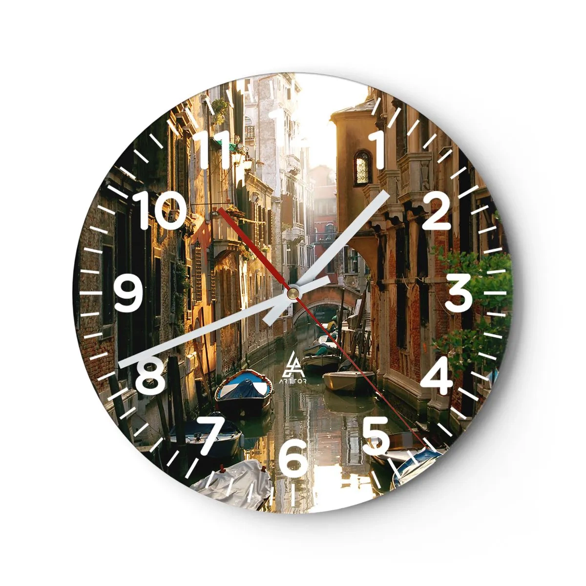 Horloge murale - Pendule murale - Dans une ruelle vénitienne - 30x30 cm