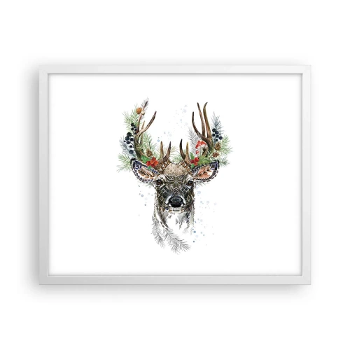 Affiche dans un cadre blanc - Poster - En robe de fête - 50x40 cm