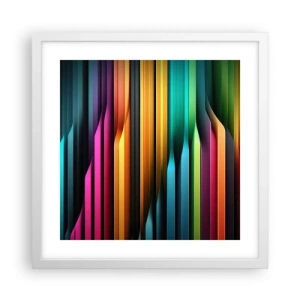 Affiche dans un cadre blanc - Poster - Un organe de lumière - 40x40 cm