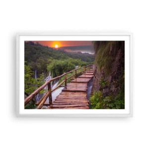 Affiche dans un cadre blanc - Poster - La beauté au-delà de la croyance - 70x50 cm