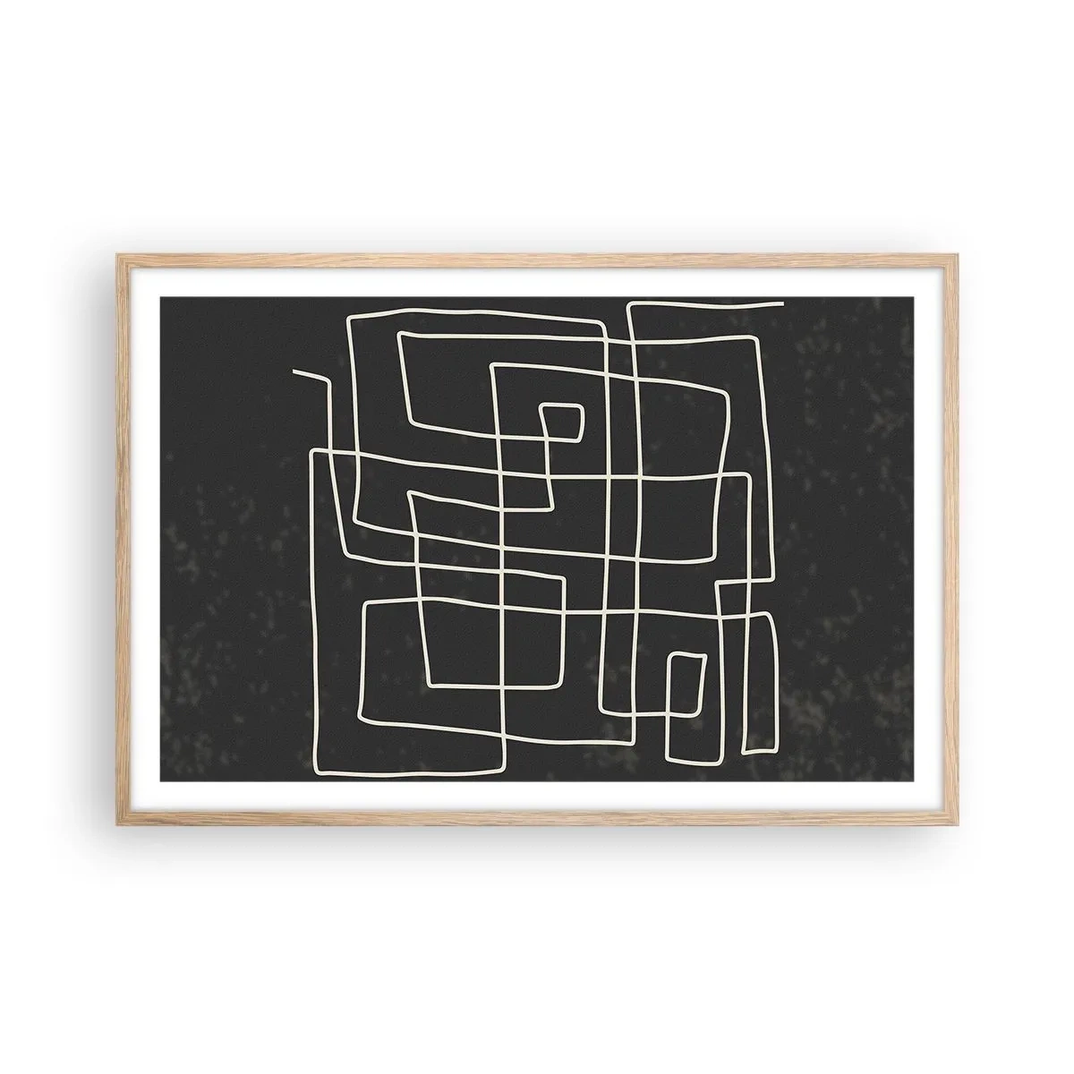 Affiche dans un chêne clair - Poster - Pas aussi simple - 91x61 cm