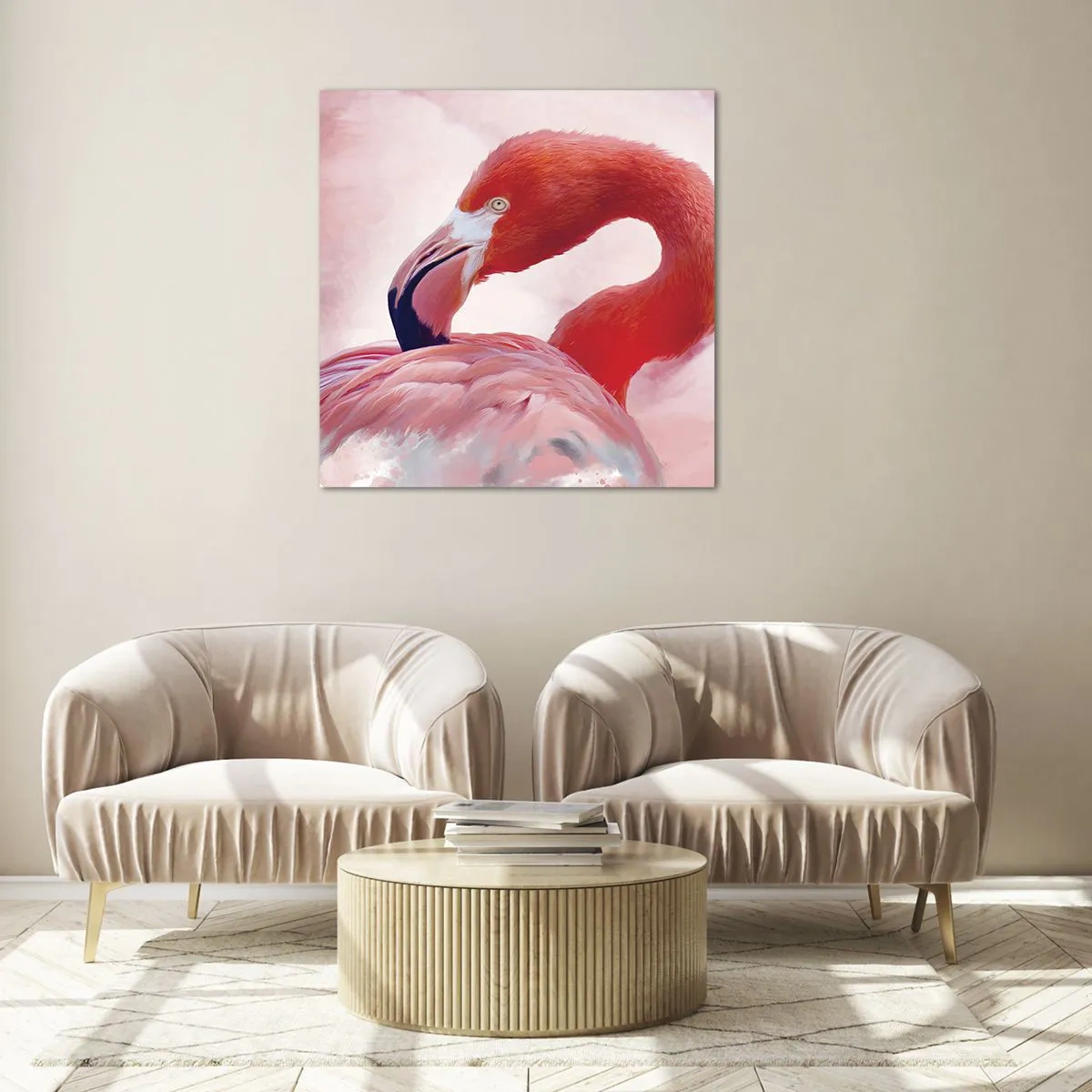 Impression sur verre - Image sur verre - Beauté des oiseaux - 50x50 cm