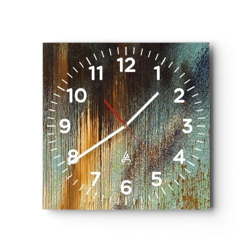 Horloge murale - Pendule murale - Une composition de couleirs non fortuite - 30x30 cm