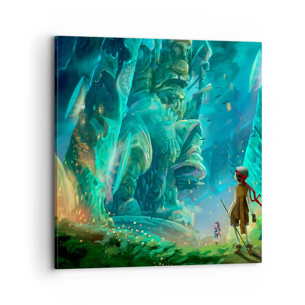 Impression sur toile - Image sur toile - Du grand livre des contes de fées - 70x70 cm