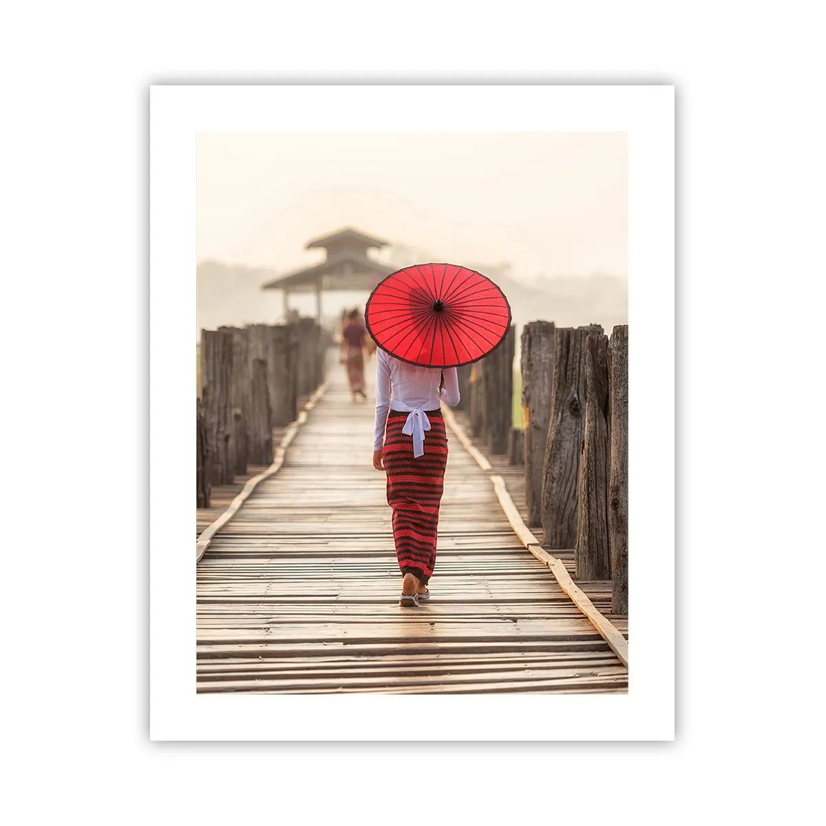 Affiche - Poster - Sur le vieux pont - 40x50 cm