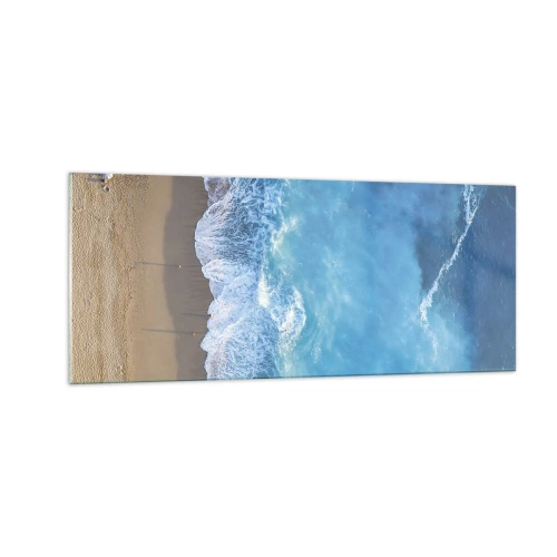 Impression sur verre - Image sur verre - La force du bleu - 100x40 cm