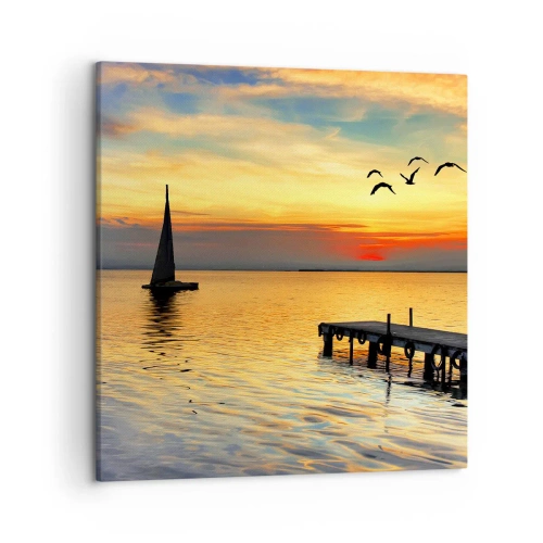 Impression sur toile - Image sur toile - Le soir revient - 50x50 cm