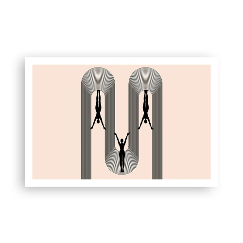 Affiche - Poster - Les jambes en l’air - 91x61 cm