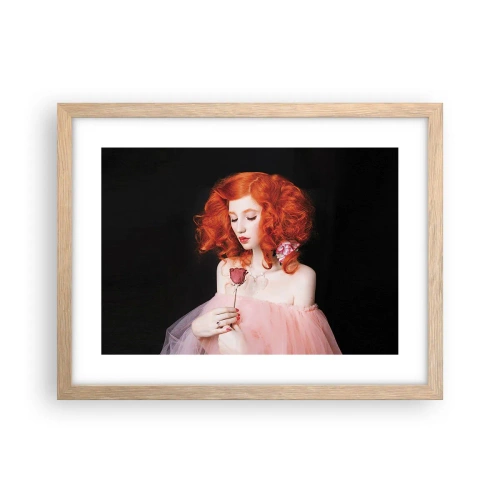 Affiche dans un chêne clair - Poster - De style baroque - 40x30 cm
