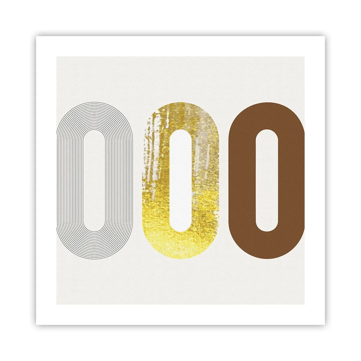 Affiche - Poster - Ooo! - 50x50 cm