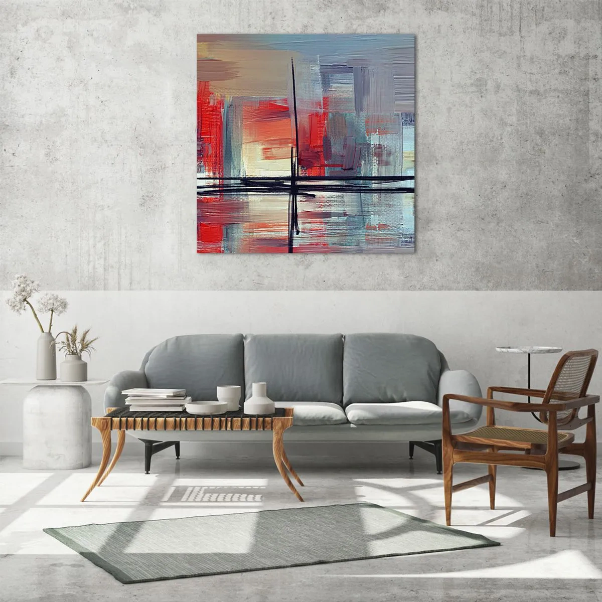 Impression sur verre - Image sur verre - Un paysage dans une dimension inconnue - 70x70 cm