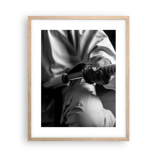 Affiche dans un chêne clair - Poster - Âme de guerrier - 40x50 cm