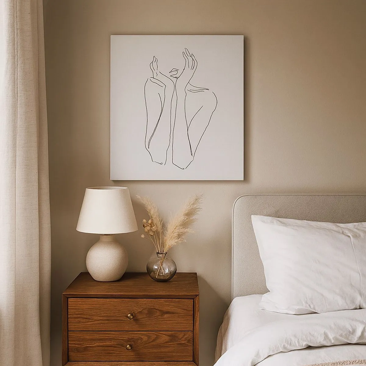 Impression sur toile - Image sur toile - De quoi rêvent les femmes - 30x30 cm