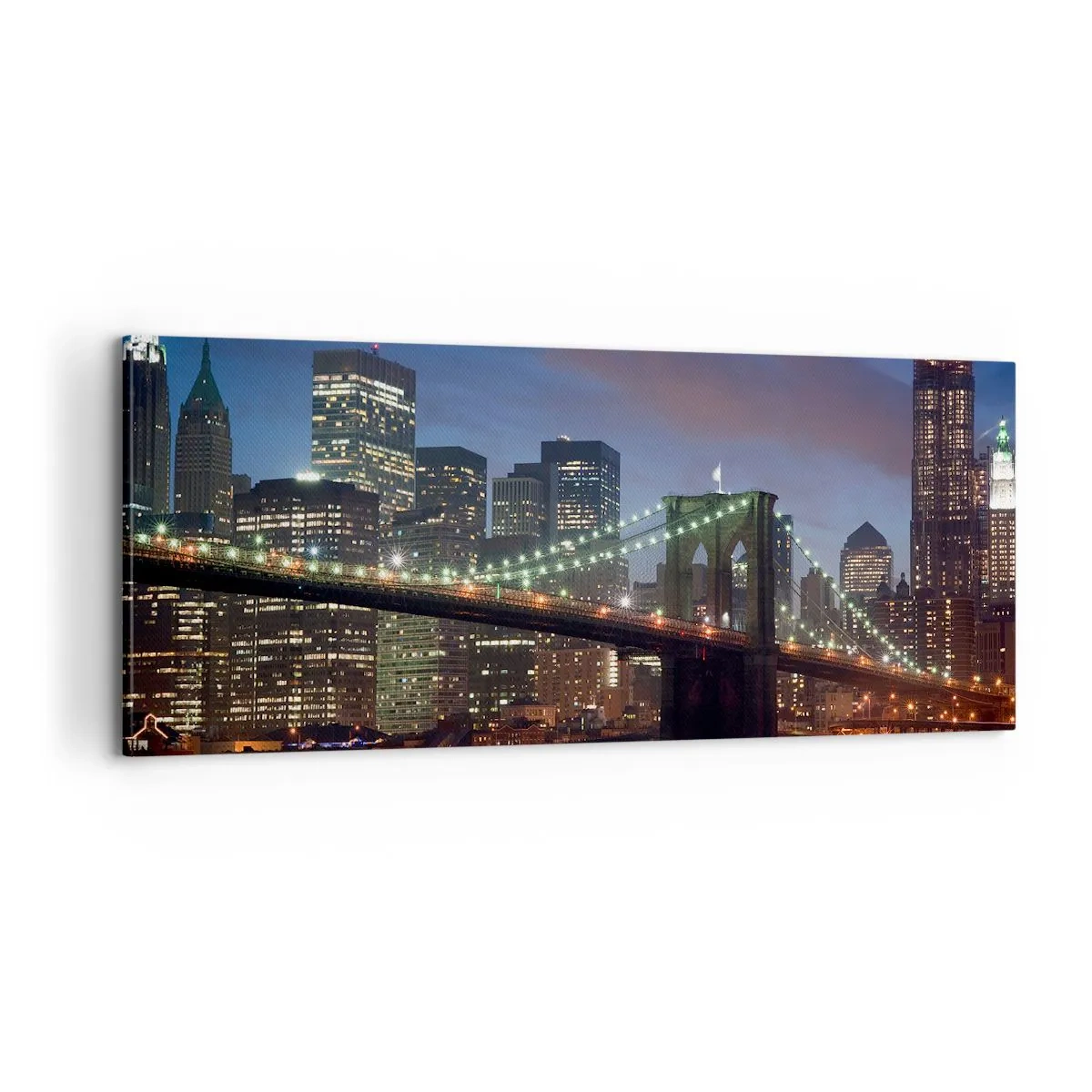 Impression sur toile - Image sur toile - Nuit rougeoyante - 100x40 cm