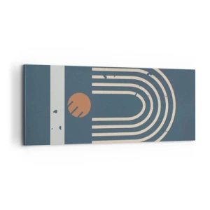 Impression sur toile - Image sur toile - Géométrie sur la grenade - 100x40 cm