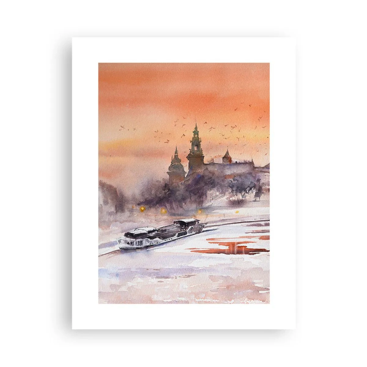 Affiche - Poster - Coucher de soleil royal - 30x40 cm