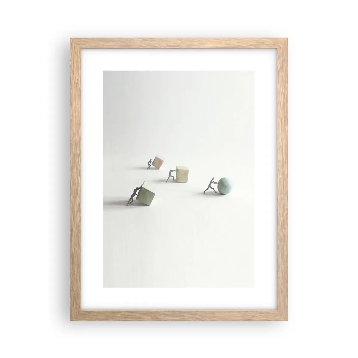 Affiche dans un chêne clair - Poster - Rien que la vie - 30x40 cm