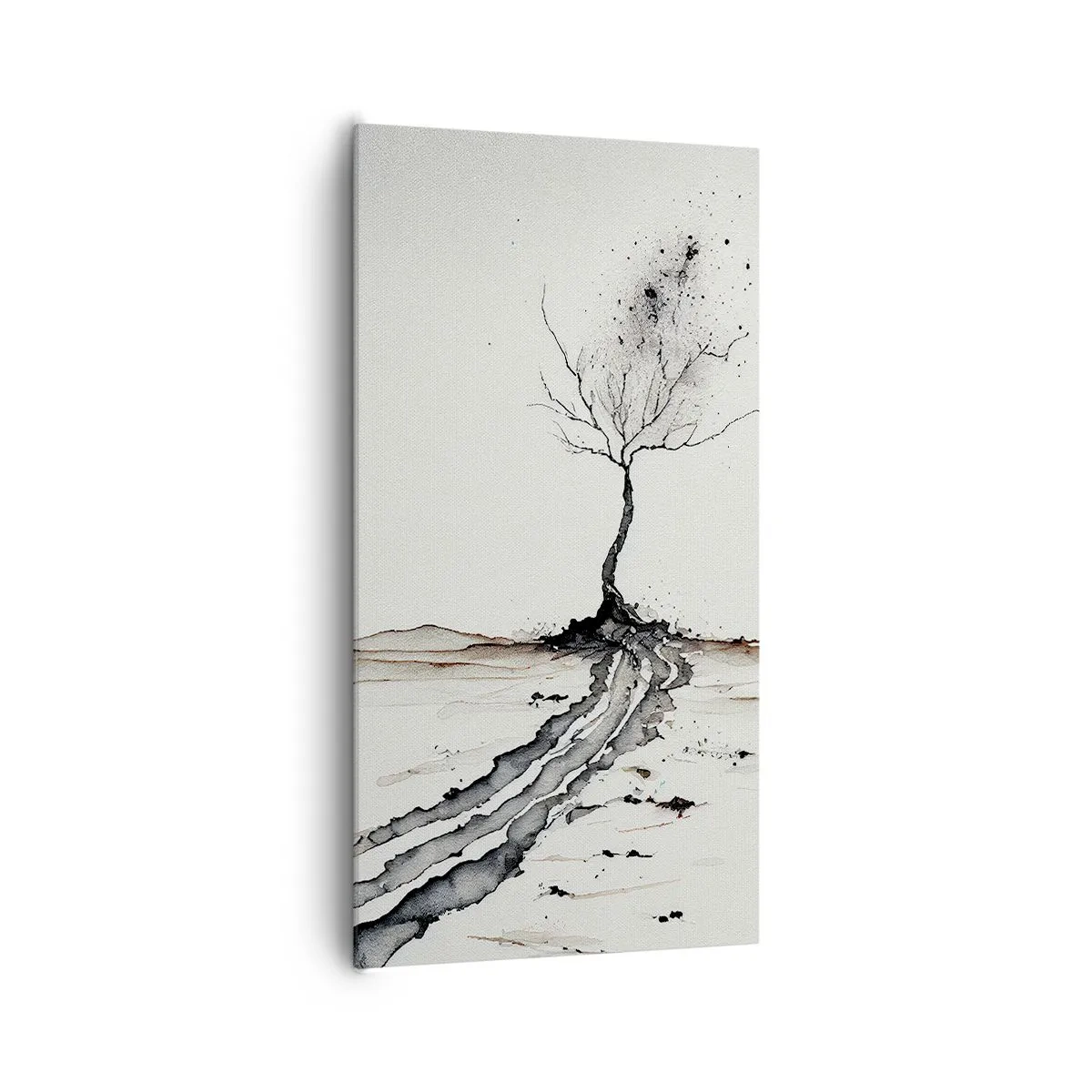 Impression sur toile - Image sur toile - Mélancolie hivernale - 65x120 cm
