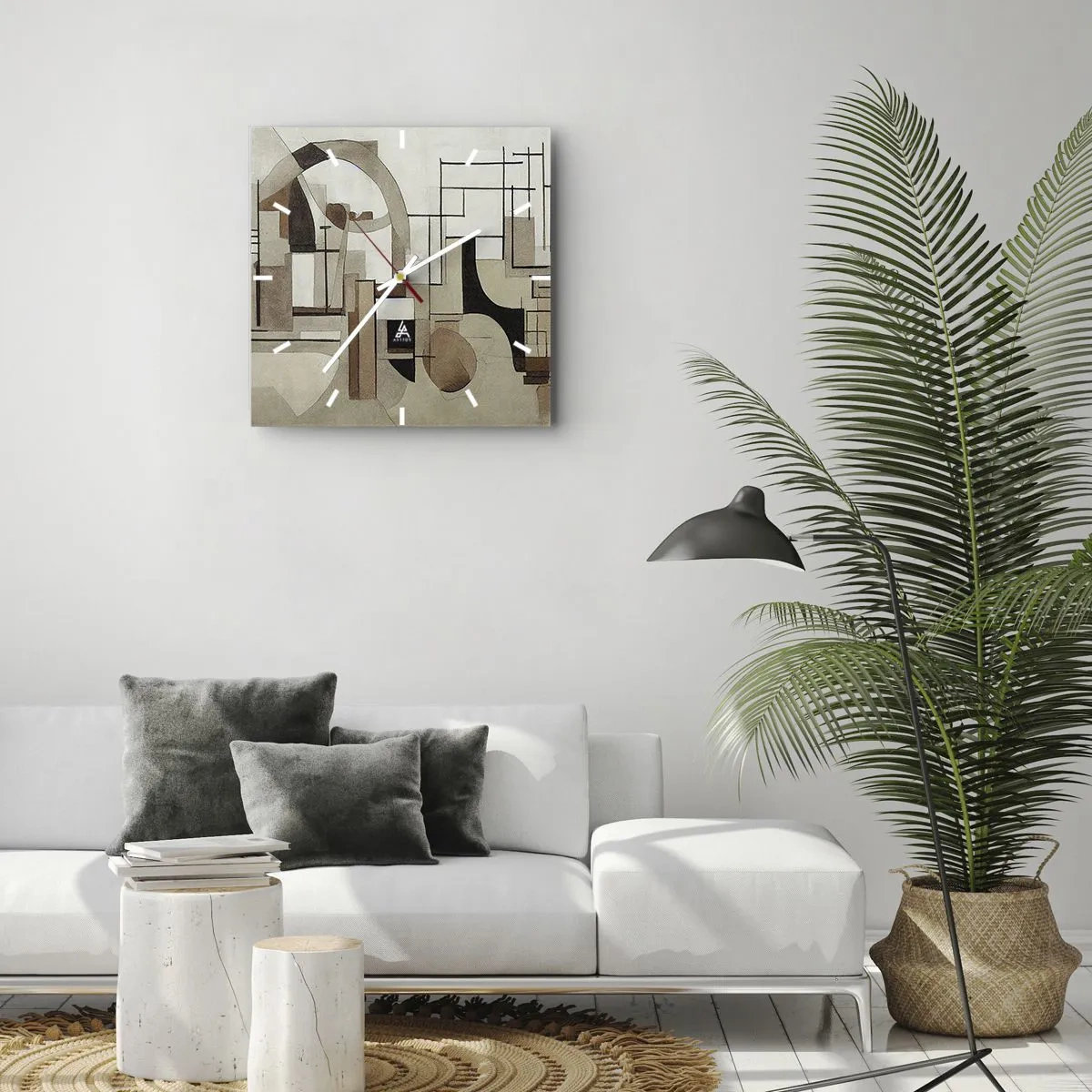 Horloge murale - Pendule murale - Paysage urbain 2.0 - 40x40 cm