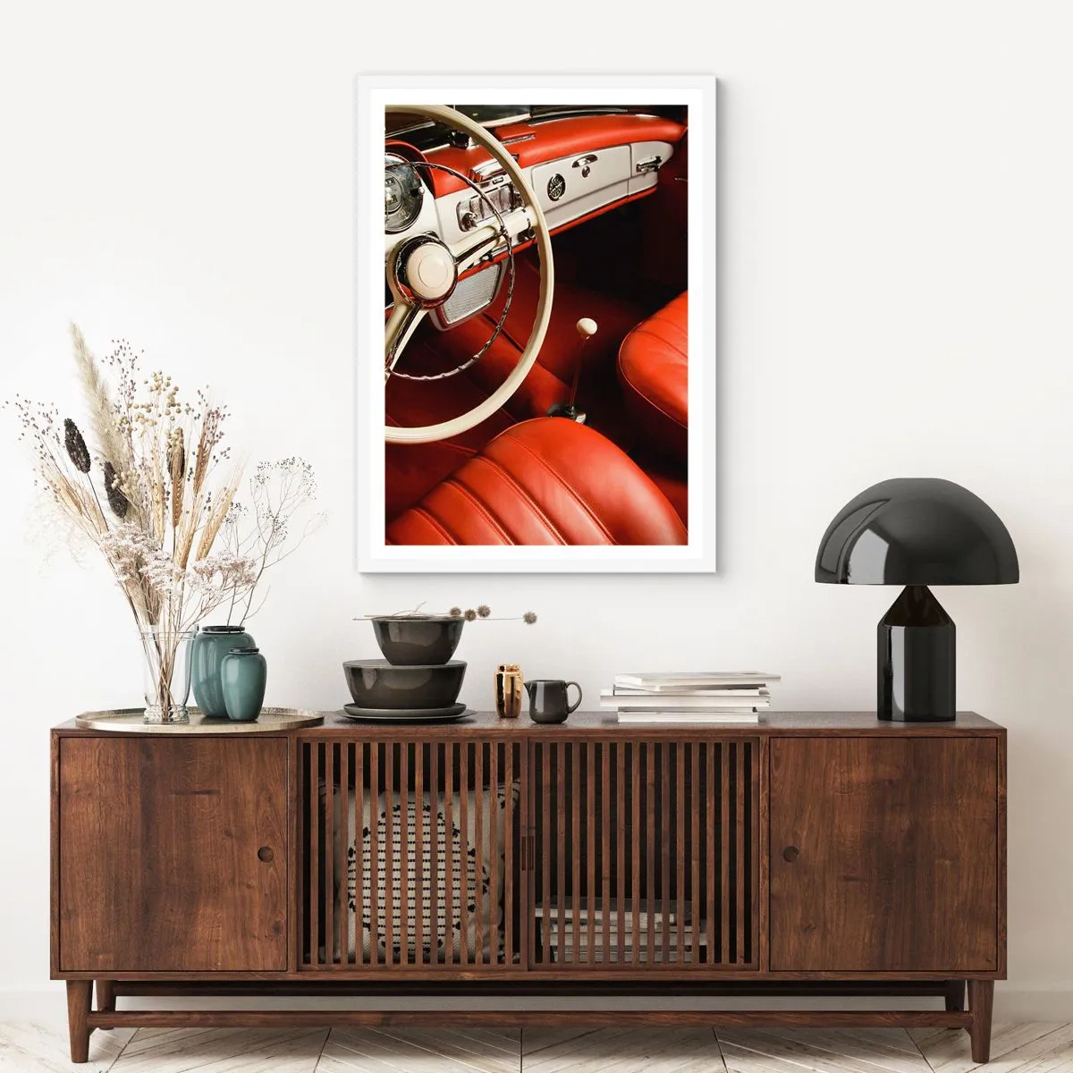 Affiche dans un cadre blanc - Poster - Luxe de style vintage - 70x100 cm