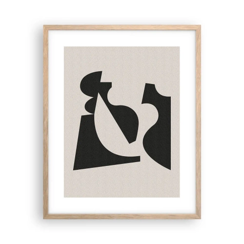 Affiche dans un chêne clair - Poster - À monter soi-même - 40x50 cm