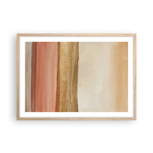 Affiche dans un chêne clair - Poster - Composition verticale - 70x50 cm
