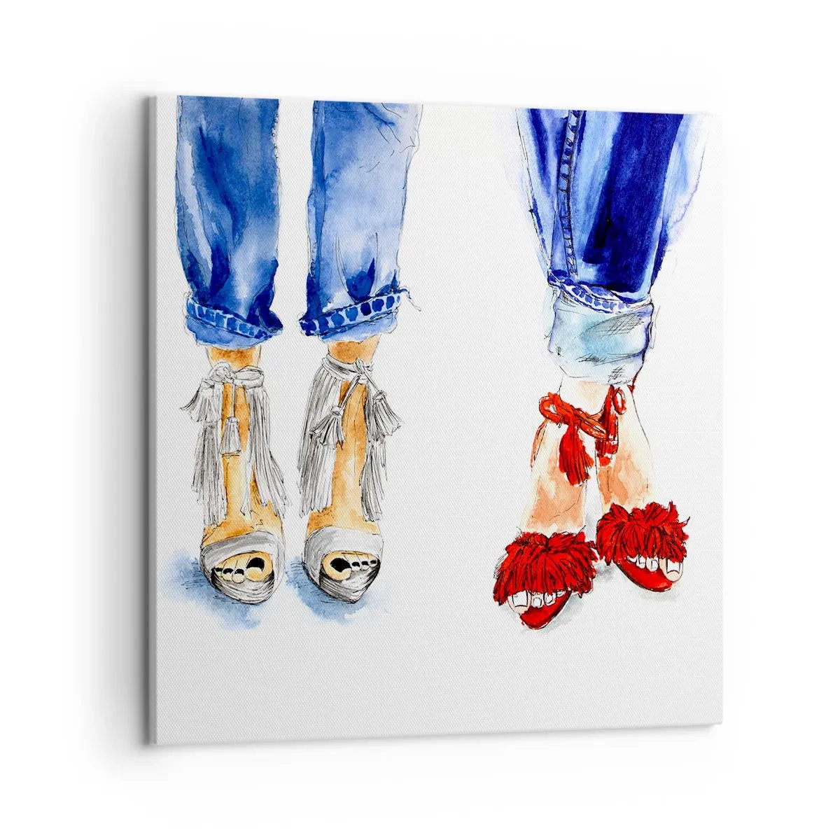 Impression sur toile - Image sur toile - Peut-être irons-nous nous promener? - 50x50 cm