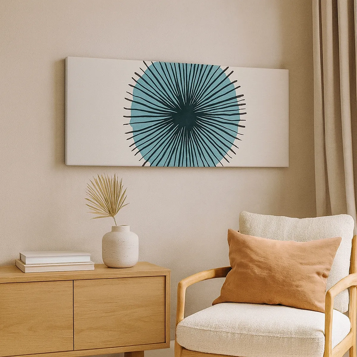 Impression sur toile - Image sur toile - Rayonnant dans l'azur - 30x30 cm