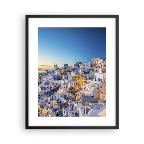 Affiche dans un cadre noir - Poster - L'essence de la grecque - 40x50 cm