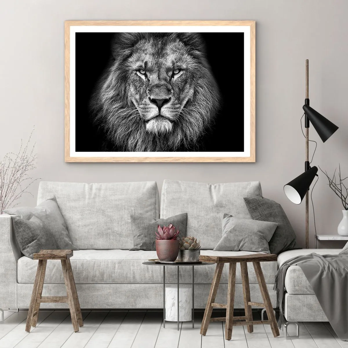 Affiche dans un chêne clair - Poster - En vêtement de sacre - 100x70 cm