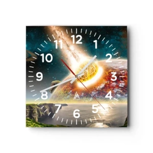 Horloge murale - Pendule murale - Drame spatial - 30x30 cm