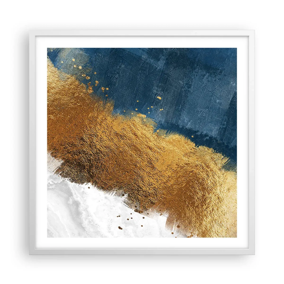 Affiche dans un cadre blanc - Poster - Les couleurs de l’été - 60x60 cm