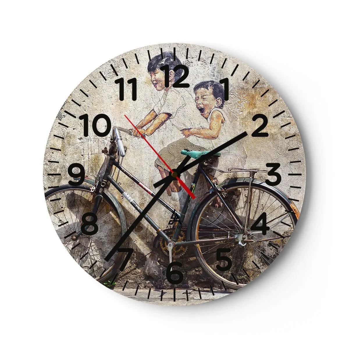 Horloge murale - Pendule murale - Vrai ou faux? - 40x40 cm