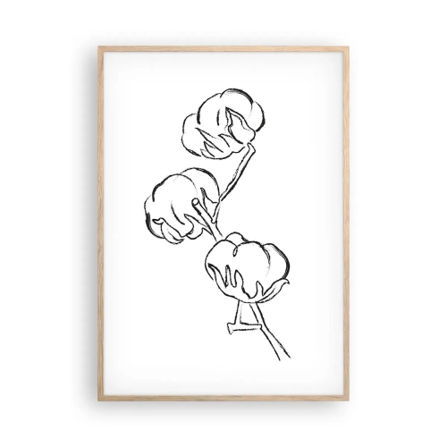 Affiche dans un chêne clair - Poster - Duvet de coton - 70x100 cm