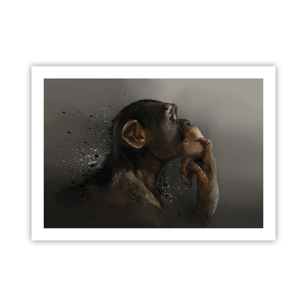 Affiche - Poster - Certainement un penseur - 70x50 cm