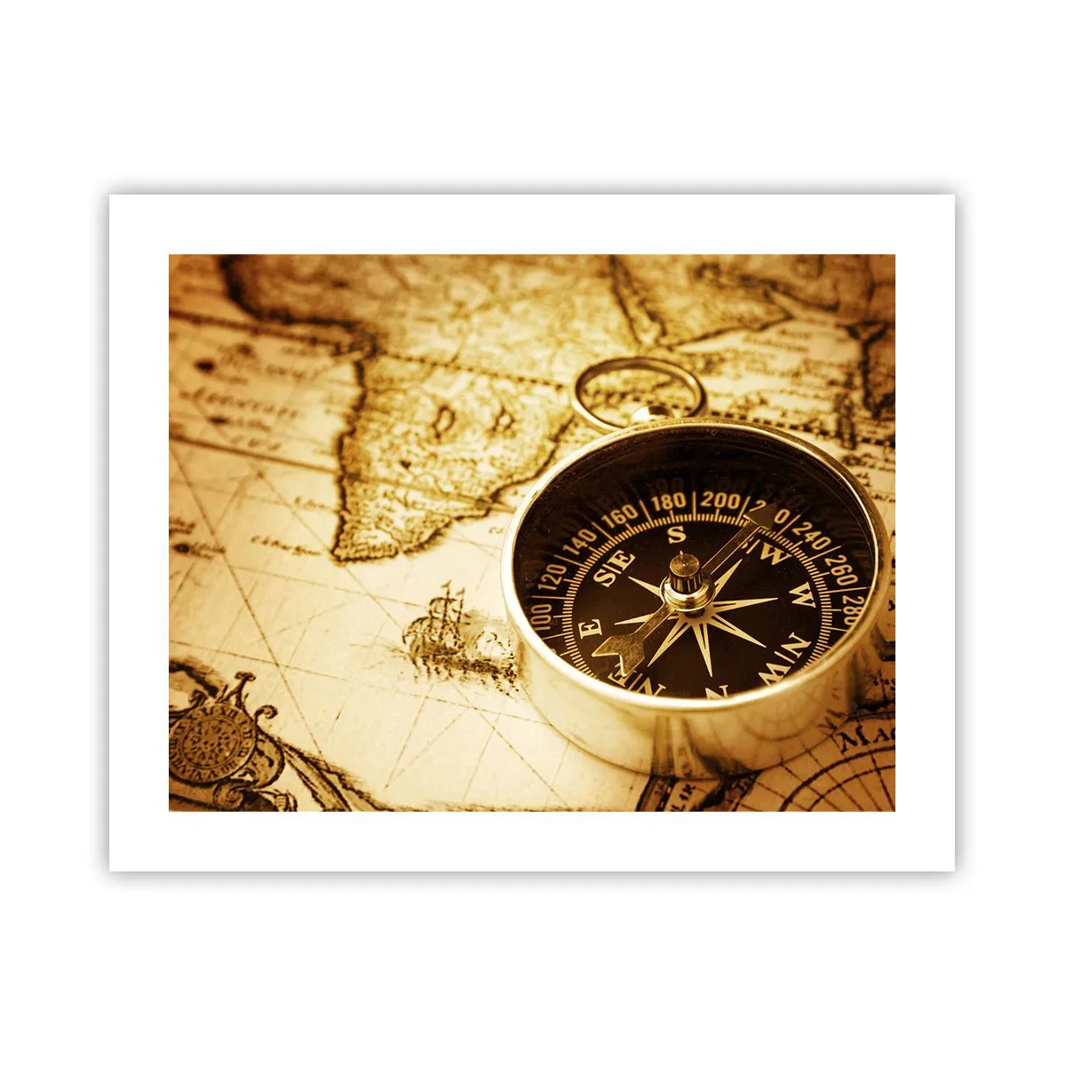 Affiche - Poster - Est ou ouest? - 50x40 cm