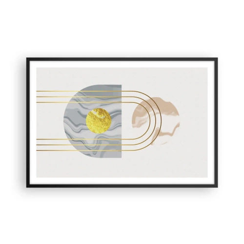 Affiche dans un cadre noir - Poster - Clareté et brillance - 91x61 cm